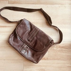 Cole Haan Leather Laptop/Messenger Bag